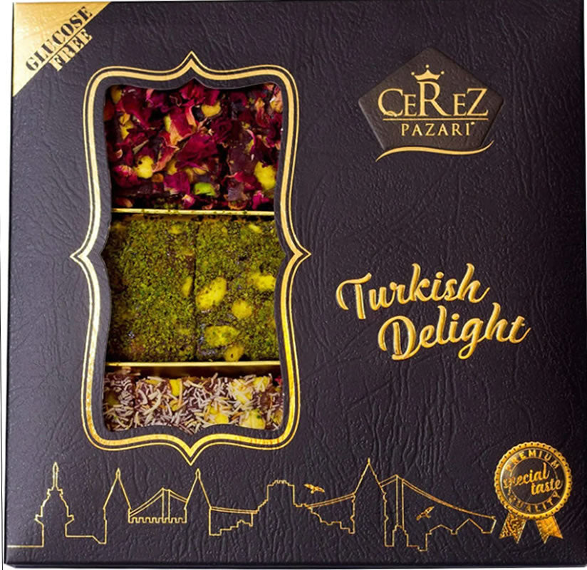 Gourmet Rose, Pistachio and Pomegranate Turkish delight